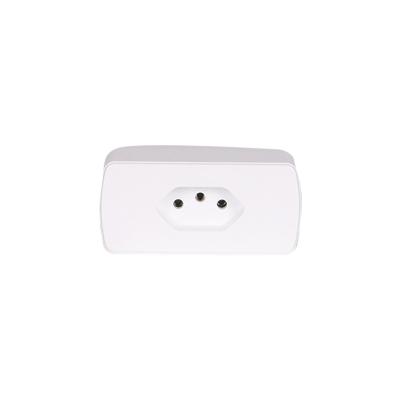 China EU Wireless Smart Socket Plug Tuya ABS Socket 16A ZIGBEE Socket White Brazil Standard for sale