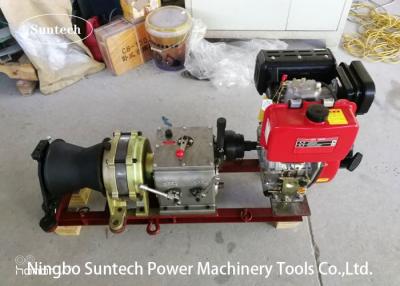 China 5T Gasoline Powered Traction Line Planetary Gearbox Tugger Cable Winch Puller for sale