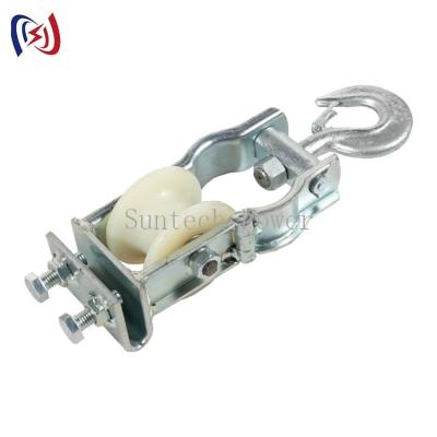 China Línea de transmisión de nylon de 20KN bujía métrica conductor Stringing Block Pulley en venta