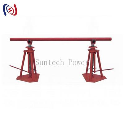 China Jack Support Cable Drum Heavy Load Hydraulic Column Type Cable Reel Stand for sale