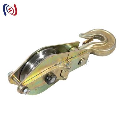 China 50kn Dual Sheave Hoist Pulley Block And Tackle for sale