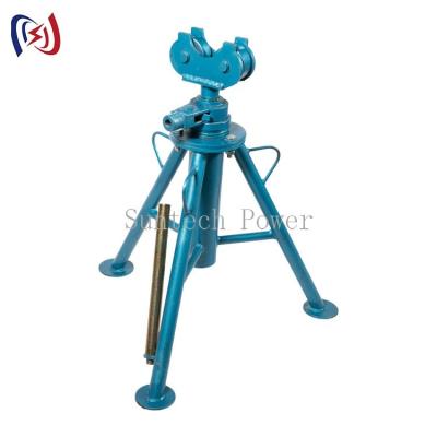 China Mechanical Cable Pulling Tools Adjustable 5T Cable Drum Jack Stands for sale