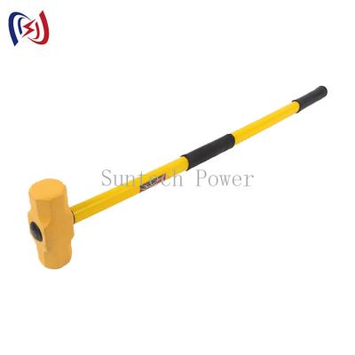 China Big Sledge Hammer Blacksmith Hammer with Fiberglass Handle Material for sale