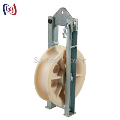 China Overhead Line Single Sheave Conductor Stringing Triple Pulley Block for sale