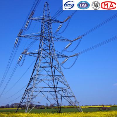 China Double Circuit Angle Steel Power Transmission Tower for sale