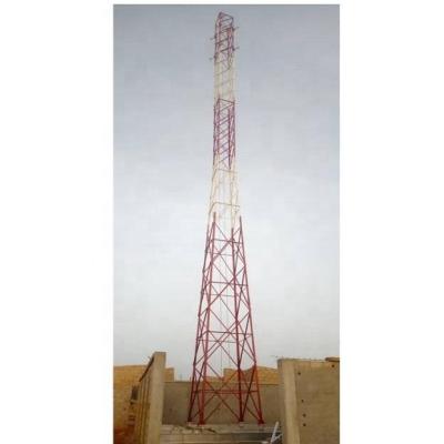 China Telekommunikations-Stahlturm RDS RDU mit Klammern und Palisade-Zaun zu verkaufen