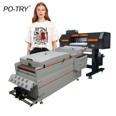 China Garment shops POTRY 2 4720 A3 30cm A4 A2 DTF printhead xp600 4 printhead digital inkjet heat transfer printer for sale