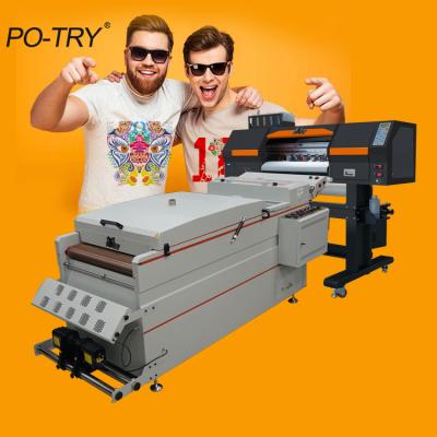 China Garment Shops DTG Printer T-shirt Printing Pet Film Digital Machine Custom Powder Cotton Printer for sale