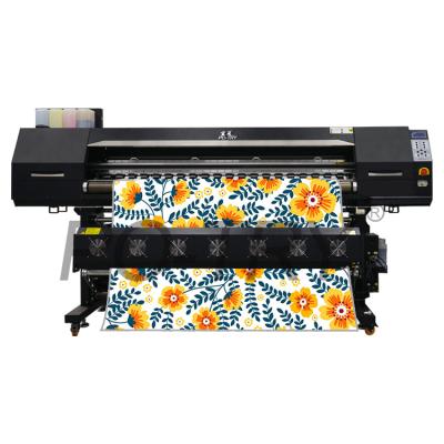 China Hotels fast printing 3heads digital speed fabric sublimation textile printer with 5113 print head for sale