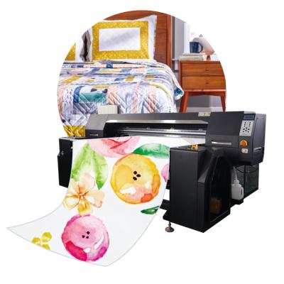 China Hotels 2 Printhead Factory Price Direct Print To New Garment Cotton Fabrics Inkjet Belt-Carriage Digital Printer for sale