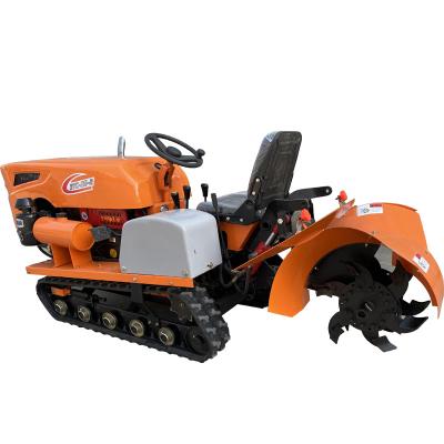 China New Multi Functional Farms Rice Cultivating Rice Wet Field Rubber Track Crawler Boat Tractor For Paddy Field And Lotus Lake Filed for sale