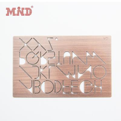 China ODM Stainless Steel Metal Card Membership Card Waterproof/Waterproof Personalized Premium Business Card Metal Business Card for sale