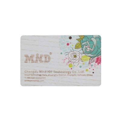 China Waterproof / Waterproof Smart Wooden Chip Access Control Hotel Full Color Printing Key Card for sale