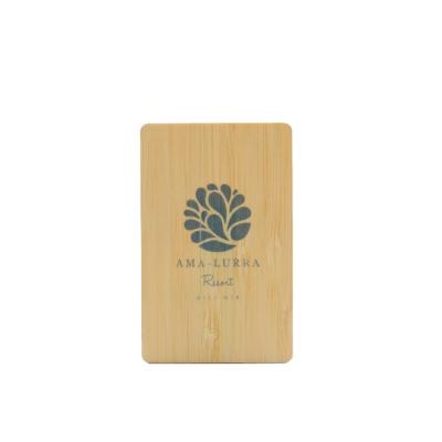 China Smart f08 chip bamboo wood hotel waterproof / waterproof full color printing key card for sale