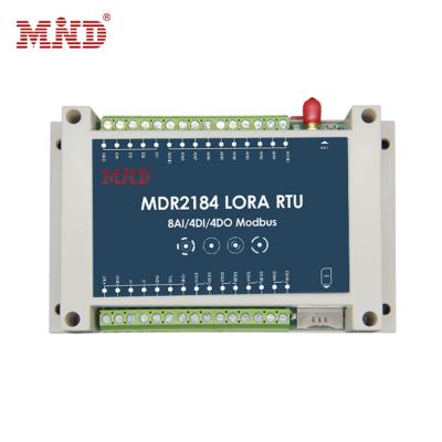 China Acquisition Transmission Control Node 8 Analog Input 4 Wireless Switch Input 4 Relay Output Modbus LoRa RTU With RS232 RS485 Serial For SCADA for sale