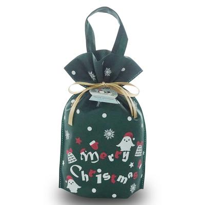 China Christmas Reusable Polypropylene Bagvest Digital Printing Holographic Printed Laminated Biodegradable Nonwoven Drawstring Bag for sale