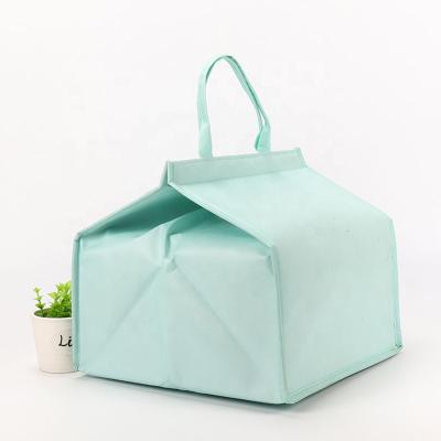 China Eco-Friendly Aluminum Coated Ice Bag Food Take Out Fresh-Keep Picnic Bento Bag Portable Woven Fabric Cooler Bag Personalized Design No for sale