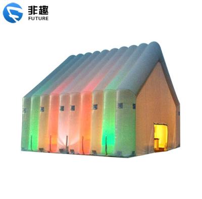 China Diagonal bracing type outdoor giant double-layer igloo inflatable tent for event advertising; inflatable glamping trade show tent for sale