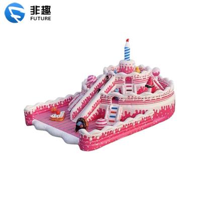 China Million Party Event Birthday Cake Party Theme Amusement Park Outdoor Movable Giant Inflatable Ocean Ball Pool For Kid for sale