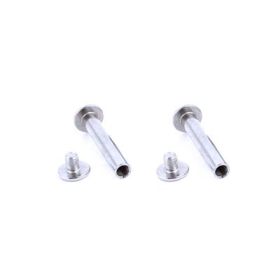 China Customized Chicago Brass Binding Pan Screw Set with Nut - Male & Female Screws for sale