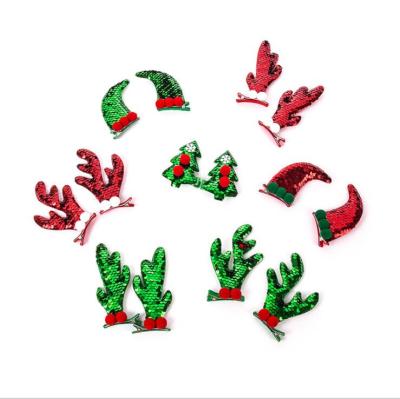 China New Sweet Baby Hair Clips Christmas Tree Hair Clips Hair Accessories for sale