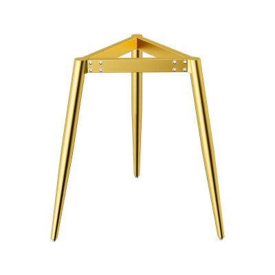 China Modern Design Modern Design Gold Frame Coffee Table Gold Table Legs Triangle Metal Legs For Tables for sale