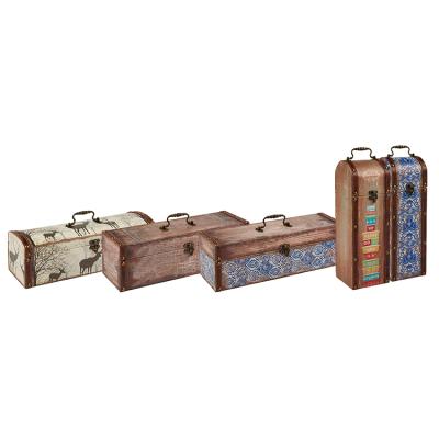 China China Supplier Handmade Single Bottle Empty Wooden Wine Boxes For Sale for sale