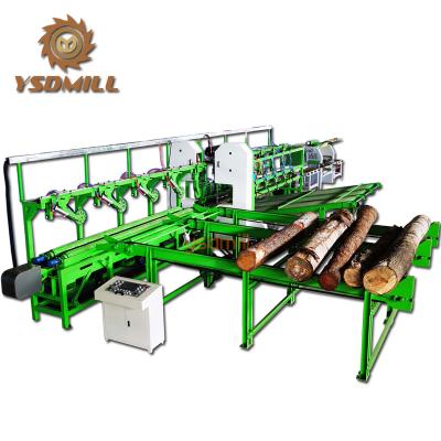 China Twin Vertical Bandsaw Industrial Sawmill Wood Cutting for sale