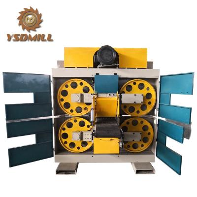 China Woodworking timber cutting horizontal style twin cutting resaw for sale