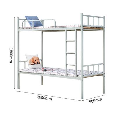 China Wholesale T-B-002 Traditional Knock Down Modern Heavy Duty Metal Double Detachable Bunk Bed for sale