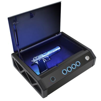 China T-G-210 309*248.8*82.1mm Digital Mini Fireproof Key Deposit Stash Smart Jewelry Gun Phone Car Safe Box With Fingerprint 309*248.8*82.1mm for sale