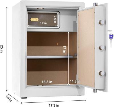 China T-H-119 H25* W17.3* Inch D15* Inch D15 Biometric Fingerprint Fingerprint Lock Home Safe Iron H25* Safe W17.3 for sale