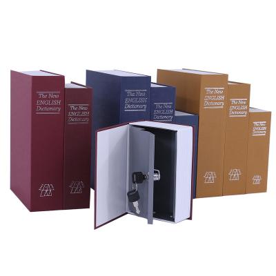 China T-S-323 Hidden Secret Key Lock Book Safe Box 265x197x65(mm) Customized Large Space Portable Bypass Book Safe Box 265x197x65(mm) for sale