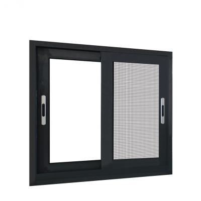 China Soundproof Modern House Sliding Aluminum Windows Tempered Glass Thermal Break for sale