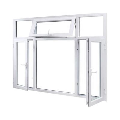 China Hanging Burglar Proof Awning Swing Open Windows  Aluminum Glass Top Hung Storm for sale