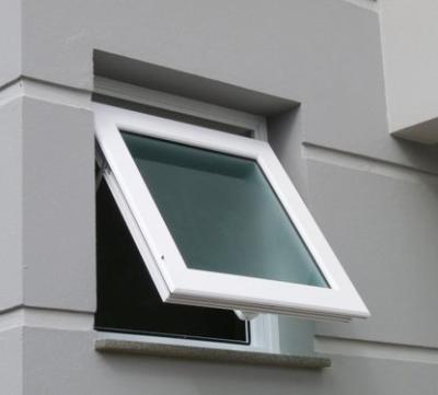 China NAIFU Plastic Steel Steel Casement Window Mirror Glass Vinyl Awning Hurricane Proof Impact for sale