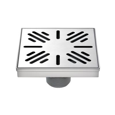 China V design makes quick drainage American standard square drain multiple works customizable colors stainless steel 304 stainless steel or 316 strainer accept for sale