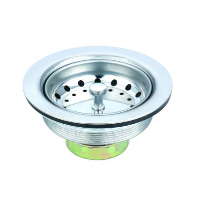 China Safety Rolled Edge Kangyu Sink Drainer Strainer American Standard 4.5 Inch cUPC Kitchen Strainer Stainless Steel Sink Basket Drainers for sale