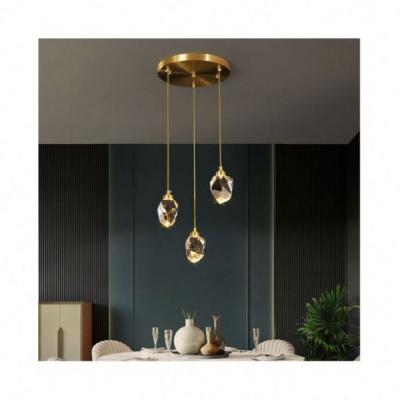 China Nordic Modern Simple Pendant Lamp Living Room Lights Crystal Chandelier for sale