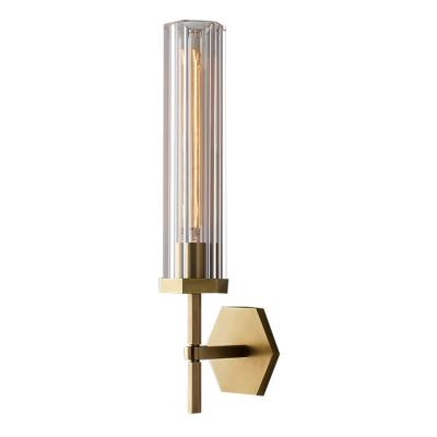 China Modern Indoor Modern Plug In 2 Home Decor Bedroom Bathroom Glass Wall Lights Brass Led Wall Lamp Metal Wall Lamp Head for sale