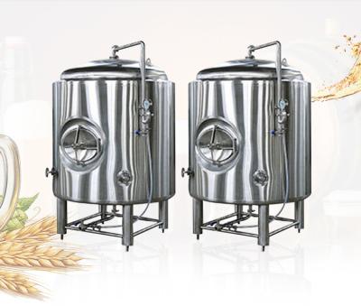 China 2000L 20HL Hotels Customized Luminous Stainless Steel Temperature Control Side Manhole Glycol Jacket Beer Tank for sale