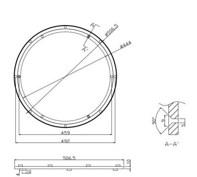 China Furniture Hardware 20 Inch Tall Glass Susan Hardware Bearing Lazy Load for sale