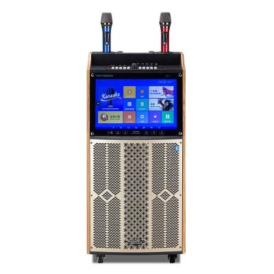 China Play Video 2023 New Portable Bluetooth Speaker Karaoke Machine Wifi HD Projection Speaker 12 Inch Screen Speaker Customize Guitar Music Box for sale