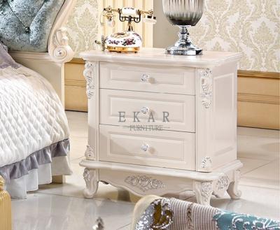 China Night Stand Wooden 3 Drawer Bedside Table for sale