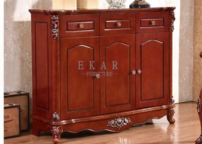 China 3 doors storage 3 drawers antique shoes cabinet shoes racks for sale