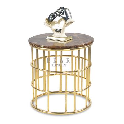 China New Modern Metal Base Round End Table Small for sale