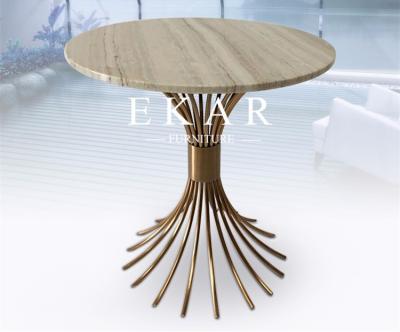 China American Modern Style Nature Marble Top Small Side Coffee Table for sale