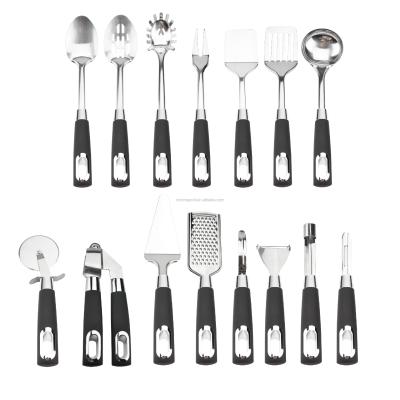 China Sustainable Rose Gold Home Kitchen Accessories Utensil Set for sale