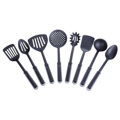 China Viable New Creative Kitchenware Nylon Slotted Spoon With Short PP Handle for sale