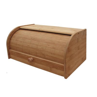 China Sustainable New Design Natural Hot Sale Bamboo Kitchen Bread Bamboo Baking Box for sale